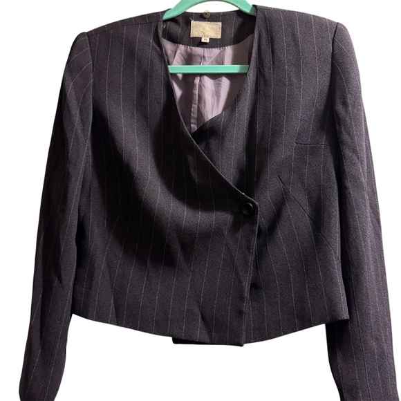 Alberto Makali Detachable Fox Collar Blazer Suit 8 - Picture 7 of 8